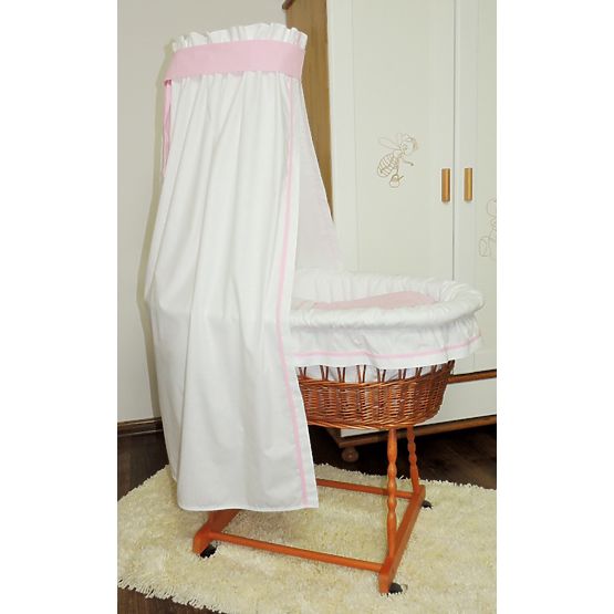 osier la corbeille pour douche de bébé avec rose ensemble literie