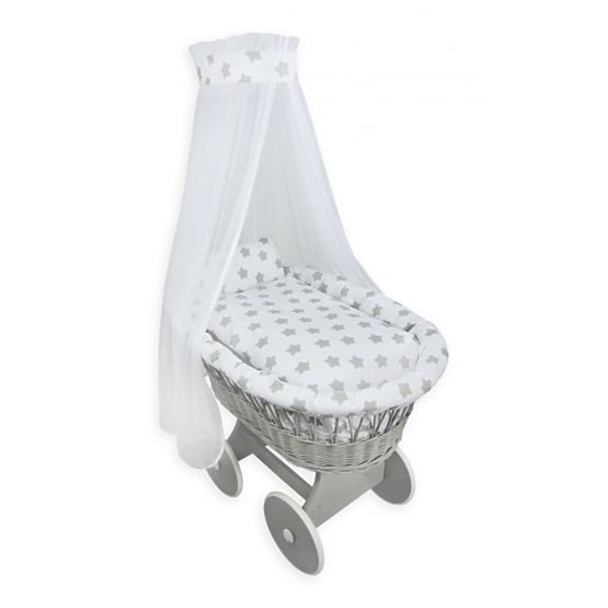 osier la corbeille pour douche de bébé - étoiles