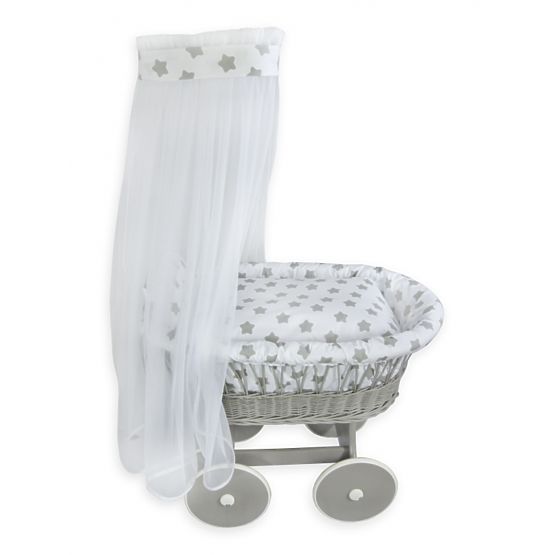 osier la corbeille pour douche de bébé - étoiles