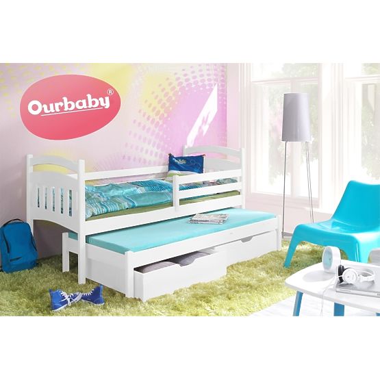 Ourbaby lit enfant gigogne Marco I - Blanc