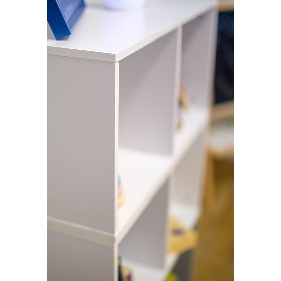 Ourbaby - Rangement enfant ouvert 3en1 - blanc-gris