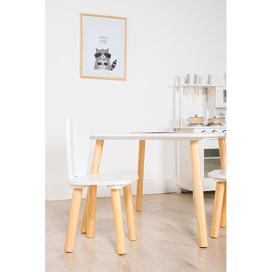 Ourbaby - Table et chaises enfant avec oreilles de lapin