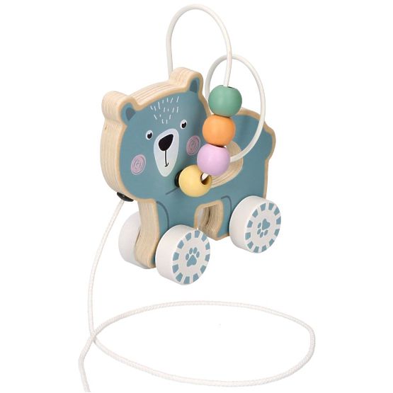 Ourson à tirer avec boucle motrice