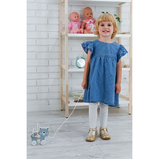 Ourson à tirer avec boucle motrice