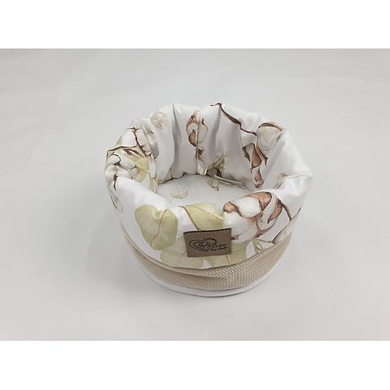 Panier à couches - Fleurs de coton