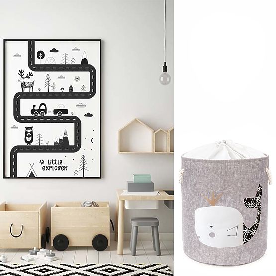 Panier à jouets XL - baleine