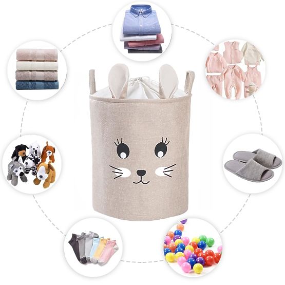 Panier à jouets XL Lapin