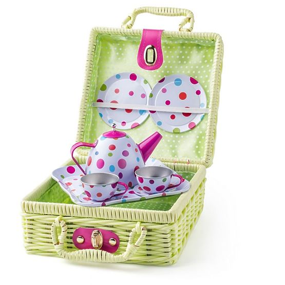 Panier pique-nique couleur citron vert