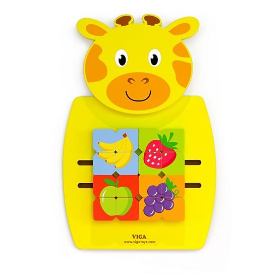 Panneau mural puzzle - girafe