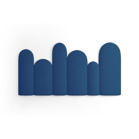 Panneaux rembourrés Trinity Plotek – bleu foncé