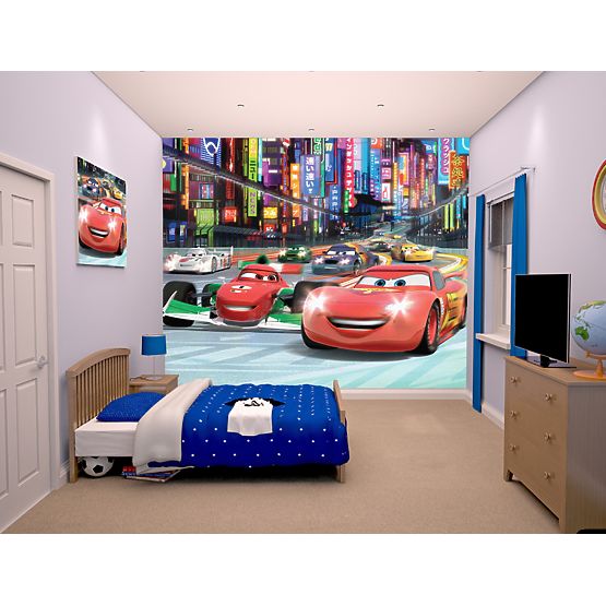 Papier peint 3D Disney Voitures II