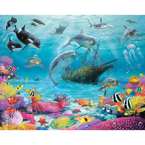 Papier peint 3D Monde sous-marin