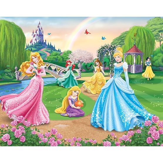 Papier peint 3D Princesses Disney