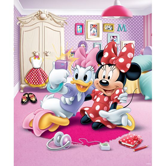 Papier peint photo à 8 pièces pour enfants - Minnie et Daisy