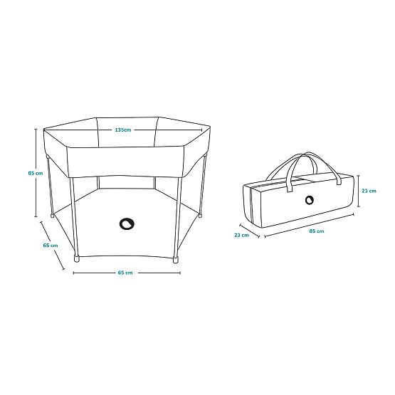 Parc pour enfants Roel - Vert Limon