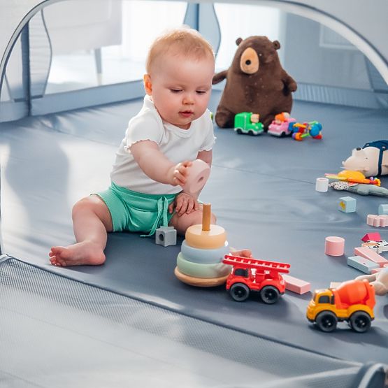 Parc pour enfants Willow XL - gris