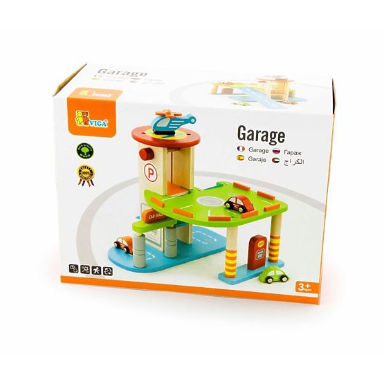 Parking en bois - ensemble de jeu avec ascenseur