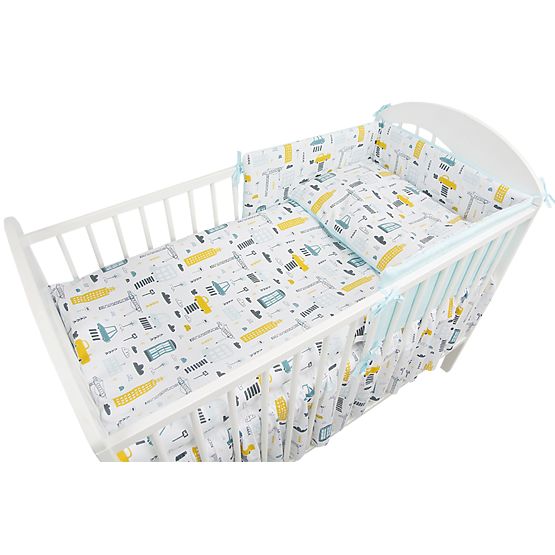 Parure de lit 135x100 cm City - turquoise