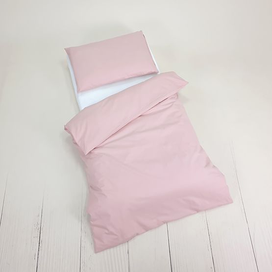 Parure de lit en coton pour enfants 120x90 cm - rose
