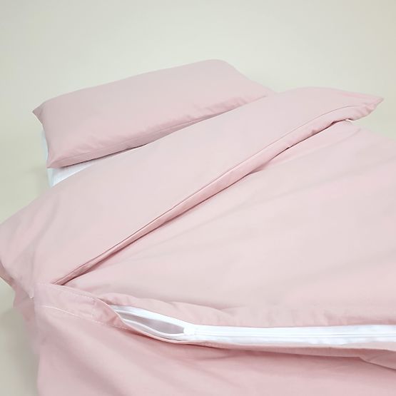 Parure de lit en coton pour enfants 120x90 cm - rose