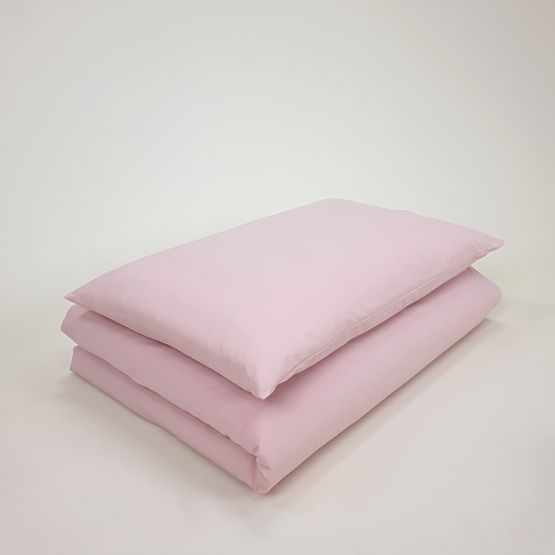 Parure de lit en coton pour enfants 120x90 cm - rose