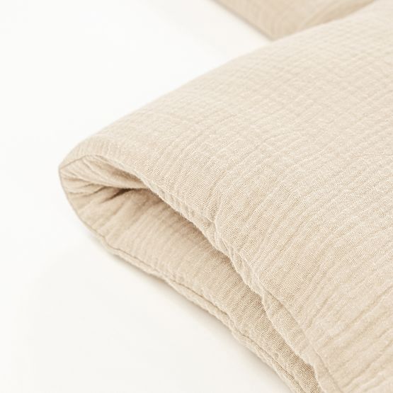 Parure de lit en mousseline Ourbaby 135x100 + 40x60 cm - écru