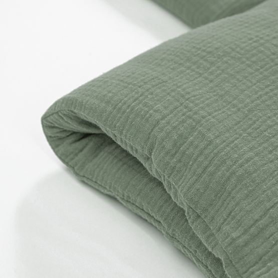 Parure de lit en mousseline Ourbaby 135x100 + 40x60 cm - vert