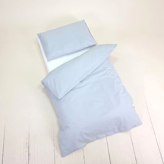Parure de lit enfant en coton 120×90 cm - gris