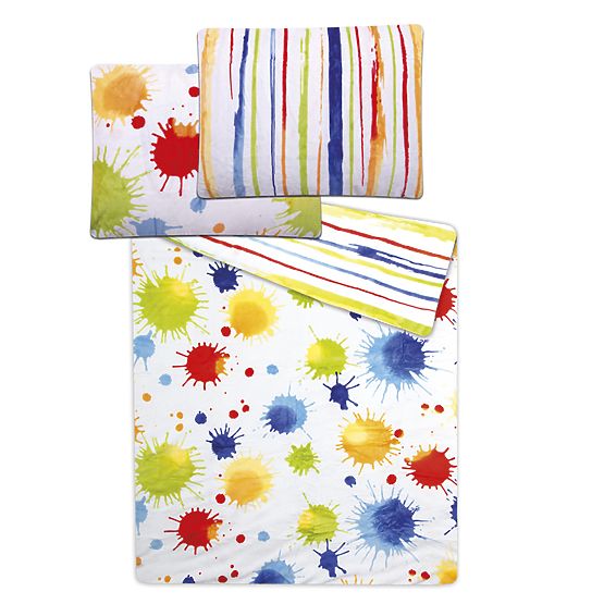 Parure de lit enfant microflanelle - AQUARELLE