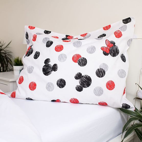 Parure de lit Mickey et Minnie 140 x 200 cm + 70 x 90 cm