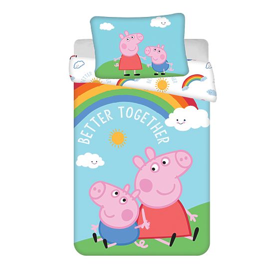 Parure de lit Peppa Pig 100 x 135 cm + 40 x 60 cm