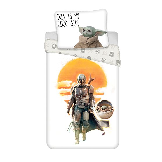 Parure de lit Star Wars - Mandalorien 140 x 200 cm + 70 x 90 cm