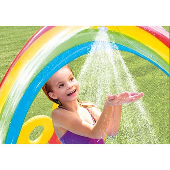 pataugeoire avec toboggan RAINBOW