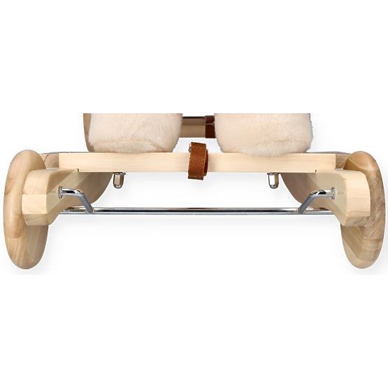 Pégase à Bascule Beige avec Siège et Roues