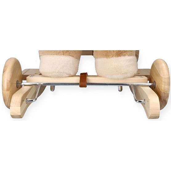 Pégase à Bascule Beige avec Siège et Roues