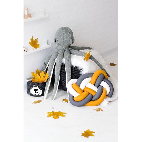 Calmar en peluche - gris