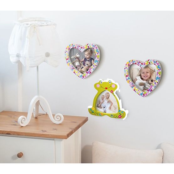 Perles en bois avec grenouille