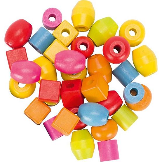 Perles à enfiler en bocal 45 pièces