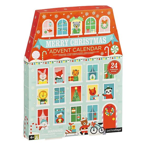 Petit Collage Calendrier de l'Avent de Noël