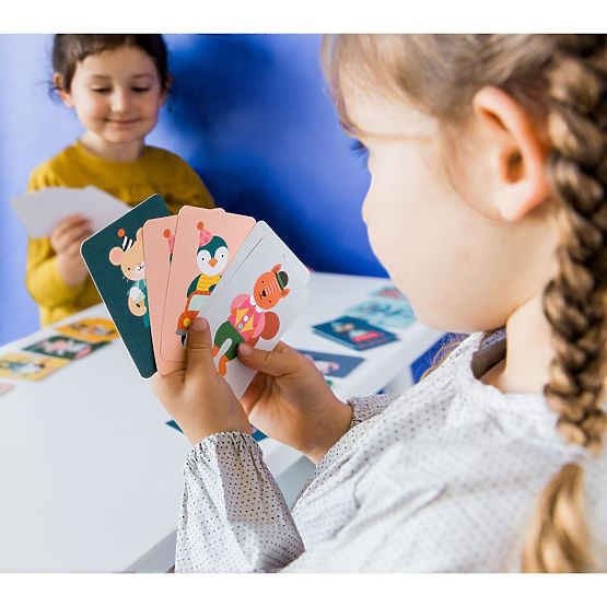 Petit Collage Cartes dans un bocal silly monkey