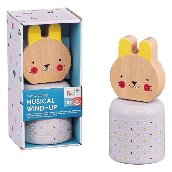 Petit Collage Figurine en bois Lapin