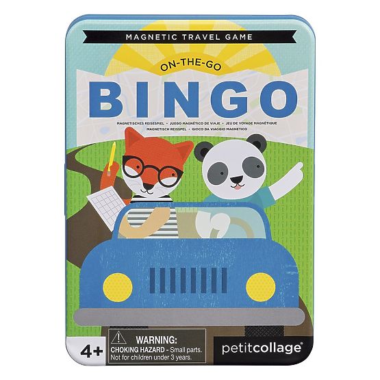 Petit Collage Jeu Magnétique Bingo - boîte métallique endommagée