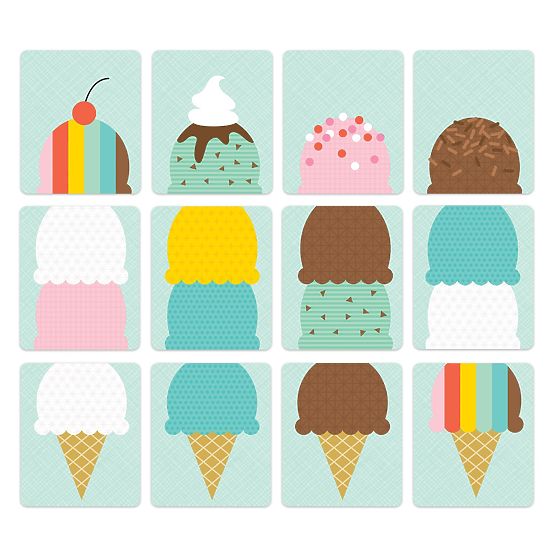 Petit Collage Jeu Meilleure Glace