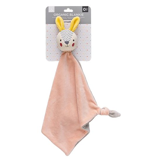 Petit Collage Lapin endormi rose