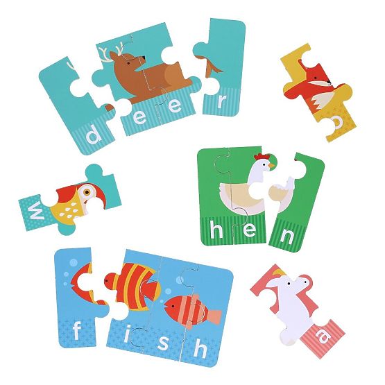 Petit Collage Mon premier puzzle d'orthographe avec des animaux