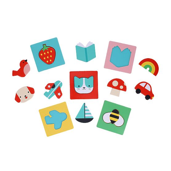 Petit Collage Puzzle Sensoriel Trouve l'objet Préféré
