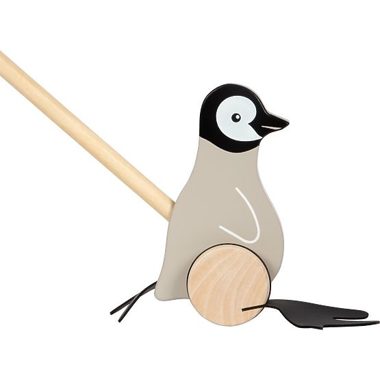 Pingouin à pousser sur bâton