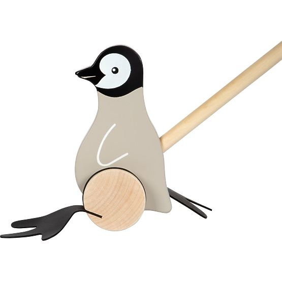 Pingouin à pousser sur bâton