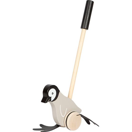 Pingouin à pousser sur bâton