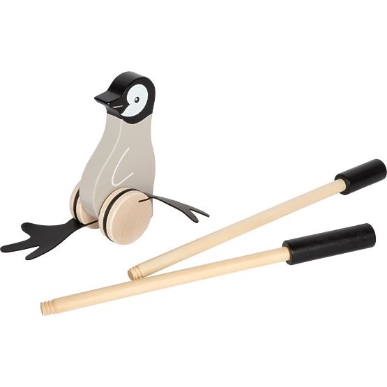 Pingouin à pousser sur bâton